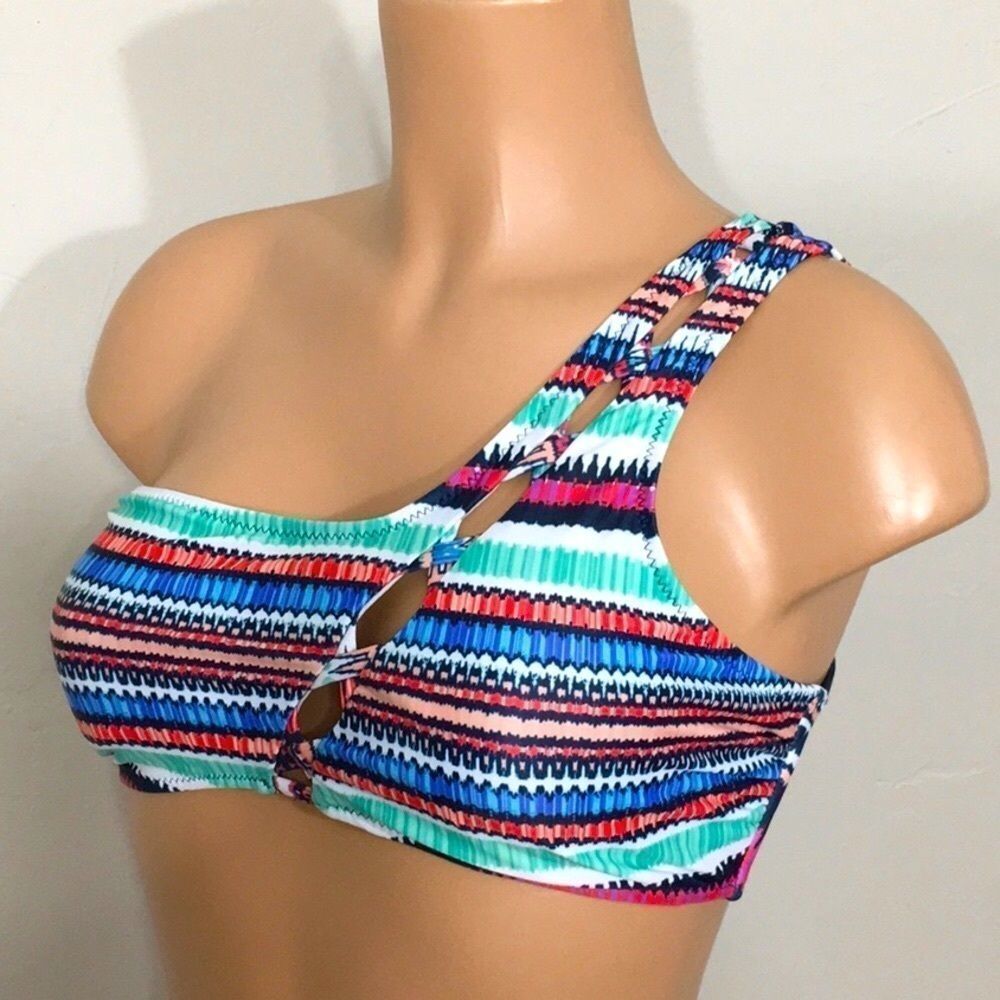 Jessica Simpson multicolored bikini top. NWT